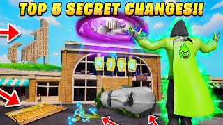 TOP 5 SECRET MAP CHANGES TO OG SEASON 5!! 😱