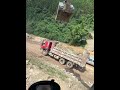 330 excavator rock breaking and loading old truck for rubber gloves factory 536b