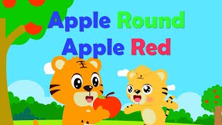 Apple Round Apple Red | Nursery Rhymes | Kids Songs - BabyTiger