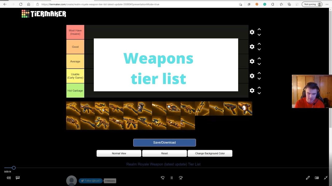 Realm Royale Weapons Tier List In 2021 - YouTube