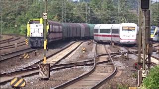 Güterverkehr in Hamm mit Br 185+V156 (Captrain), 186 (Railpool), 187 (HSL Werbelok), 294 + Ludmill2