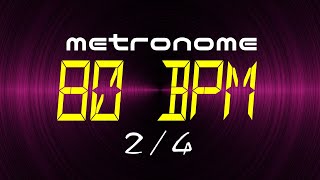 metronome 80 BPM 2/4