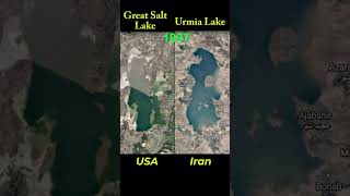 Great Salt Lake and Urmia Lake Have the Same Situation||#greatsaltlake ||#urmialake || #shorts