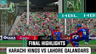 HBL PSL V 2020 | Karachi Kings vs Lahore Qalandars | Final | Highlights | HD Studioz Cricket 20