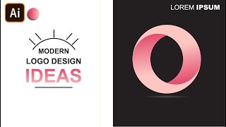Modern Logo Design Process In Adobe Illustrator | Circle Logo Design || With Inaa Graphics ||