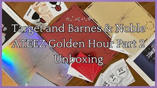 ATEEZ 'Golden Hour Part 2' Target and Barnes & Noble Album Unboxing