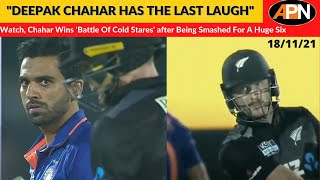 Watch: Cold Stare Battle Between Deepak Chahar & Martin Guptill During Ind Vs Nz T20