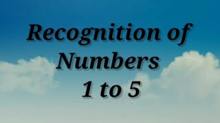 Recognition of Numbers 1 to 5