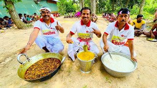 Jamaibabu Special Chicken Gravy and Jamaibabu Special Daal recipe cooking for village people