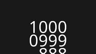 1000 Second Countup Timer