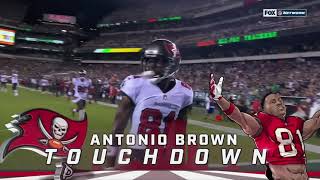 Antonio Brown: Every Touchdown Pass from Tom Brady (Patriots & Buccaneers Highli