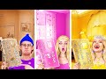 RICH VS POOR VS GIGA RICH GIRL ROOM MAKEOVER 🏡Got Adopted by a Billionaire? One Colored By YayTime!