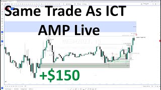 AMP Live MES Long (Win) 1/20/2023 | ICT 2023 Mentorship | Same Trade As ICT