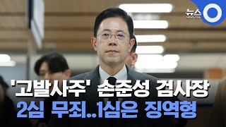 '고발사주' 손준성 검사장 2심 무죄..1심은 징역형