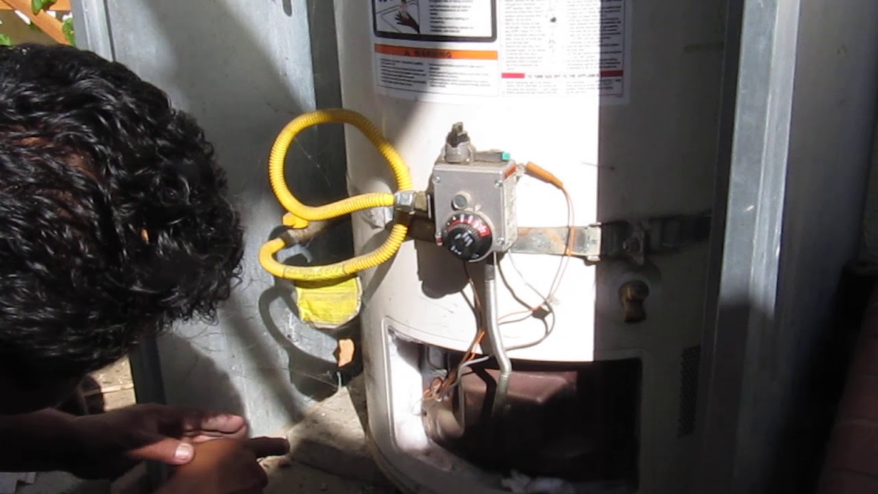 How To Light Water Heater By Carlos - YouTube