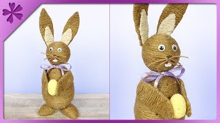 DIY 🐰 Jute twine bunny 🐇 nice decoration not only for Easter 🐰 (ENG Subtitles) - Speed up #576