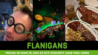 Flanigans: precios de las mejores RIBS en la zona de Miami