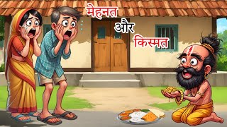 मेहनत और किस्मत | Hindi Story | Hindi Kahaniya Moral Stories | Moral value kahani