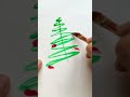 10 second artist challenge to paint an easy watercolor christmas tree