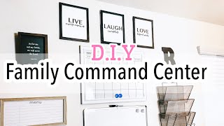 HOW I CREATED OUR NEW FAMILY COMMAND CENTER//DIY FAMILY COMMAND CENTER