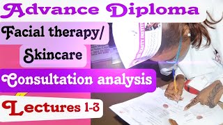 Opportunity To Be Certified Online ADVANCE DIPLOMA FACIAL/SKINCARE CONSULTATION ANALYSIS LECTURE 1-3