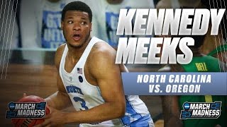 North Carolina vs. Oregon: Kennedy Meeks scores game-high 25, unstoppable in the paint!