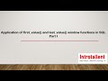 MySQL | Application of first_value() and last_value() window functions Part 1