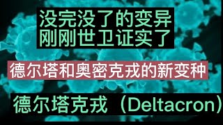 世界卫生组织证实欧洲出现德尔塔毒株和奥密克戎毒株重组而成的德尔塔克戎（Deltacron）