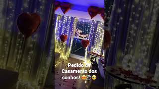 Pedido de Casamento no quarto do Hotel . #pedidodecasamento #surpresa #namorada #namorado #noivado