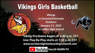 Colfax Viking Girls vs Durand-Arkansaw Panthers