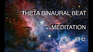 20 Minute Theta Binaural Beat Meditation for Deep Relaxation 6Hz