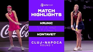 Aleksandra Krunic vs. Anett Kontaveit | 2021 Cluj-Napoca Round 1 | WTA Match Highlights