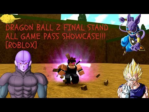 Dragon Ball Z Final Stand All Game Pass Showcase Roblox Vidly Xyz - 