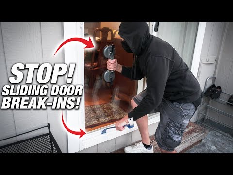 You need to make your sliding door more secure