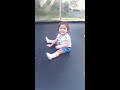 saiesha s first trampoline experience with mamma