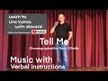 IMPROVER LINE DANCE LESSON 125 - Tell Me - Part 2 - Music with verbal instruction