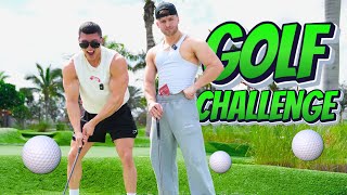 BODYBUILDERS VS MINI GOLF