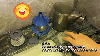 【Cleaning Guide】①How to clean the dust cup?