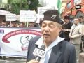 ex service personnel protest in support of ‘gorkhaland’ ani news