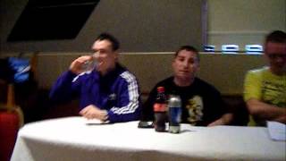 Conor Burns vs Paddy Gal, official North Belfast press conference