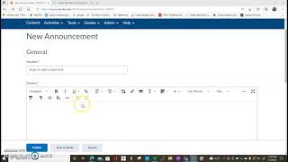 Adding Hyperlinks in D2L