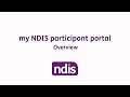 my NDIS participant portal - Overview