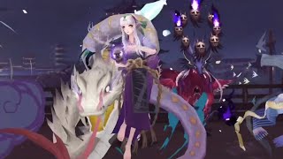 【陰陽師Onmyoji】SP清姫＆緊那羅コンビで闘技♪じっくり倒す！