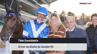 Théo Duvaldestin, driver de Ghalie du Goutier (26/01 à Paris-Vincennes)