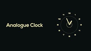 Animated Analog Clock Using HTML5, CSS3 and JavaScript