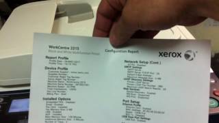 Xerox WC 3315 | Configuration report | Как отключить