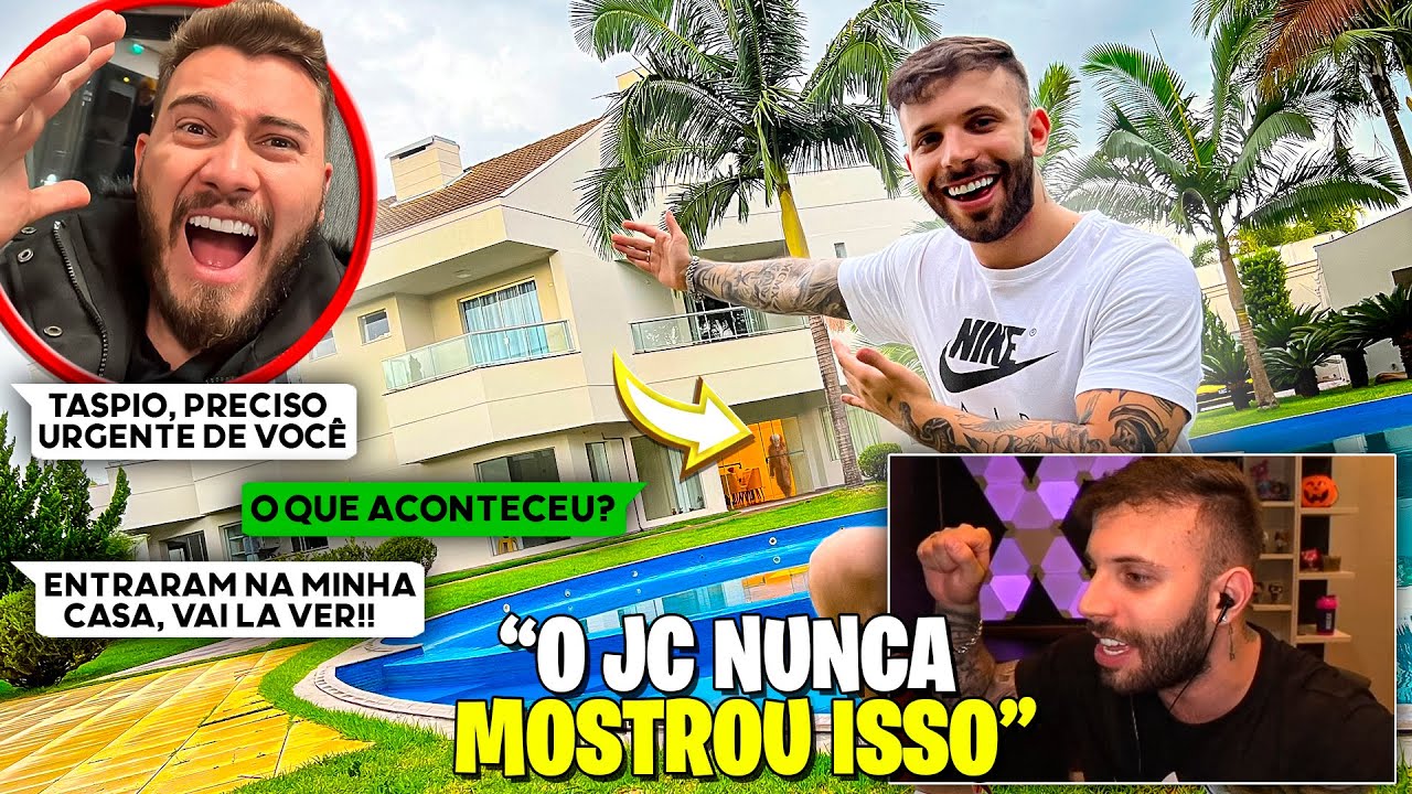 ESSE ERA O SEGREDO DA CASA DO JC...😱| TASPIO REAGE: JC Devia Ter ...