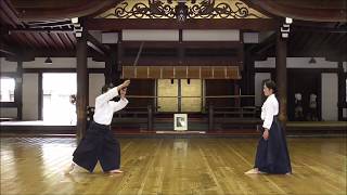 横面打ち四方投げの剣 合気道入江道場研鑽会 aikido iriedojo aikikia kyoto butokuden 2020.6.27