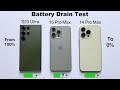 Samsung S23 Ultra vs iPhone 15 Pro Max vs 14 Pro Max Battery Drain Test (100% To 0%) in HINDI