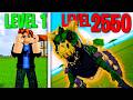 Noob To MAX LEVEL T-Rex in Blox Fruits [FULL MOVIE]